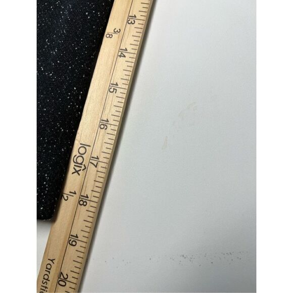 Esprit Black Gray Twill Blazer Suit Size 8 One Button Patches on sleeves - Picture 16 of 16